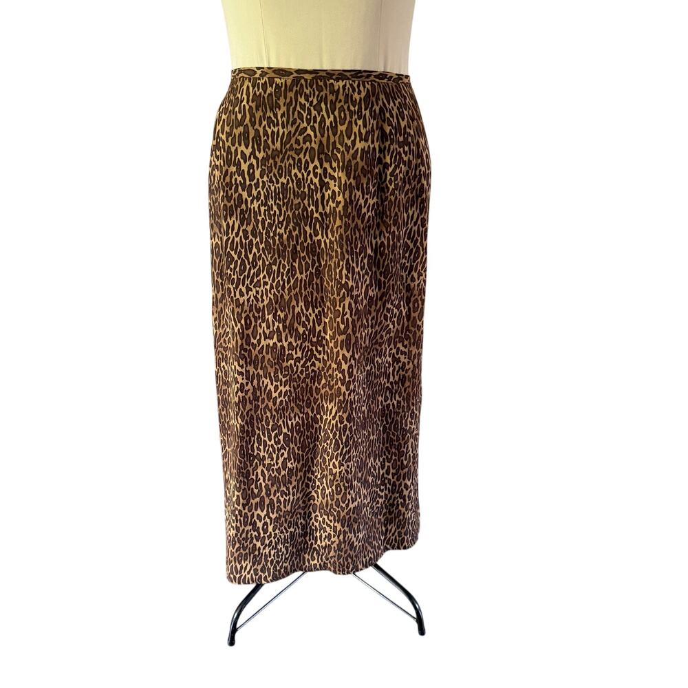 Plus Size Cheetah Leopard Print Maxi Skirt 2X Grunge Punk Y2K 2000s